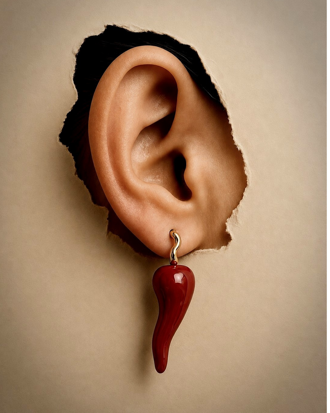 Red Chilli earring