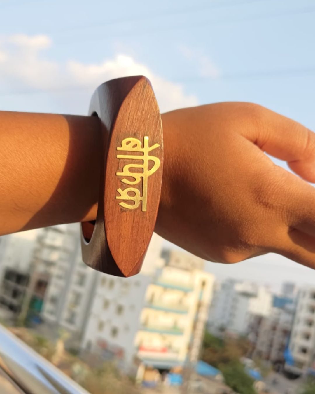 Befikra Wooden Bangle