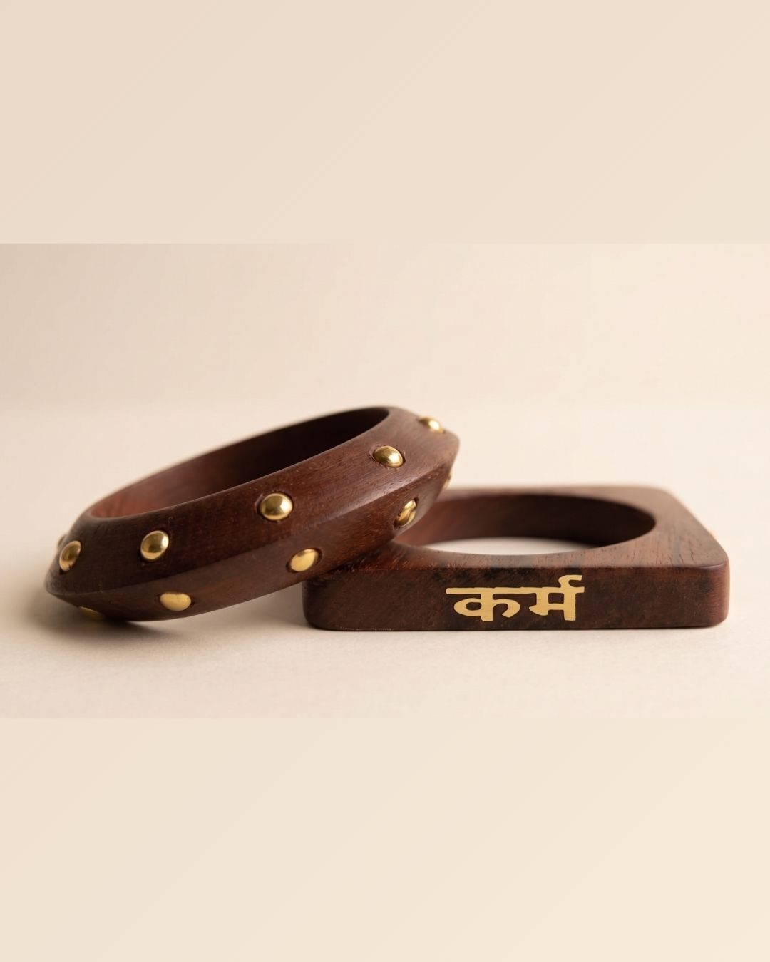 Mantra Engraved Block & Rivet Wood Set